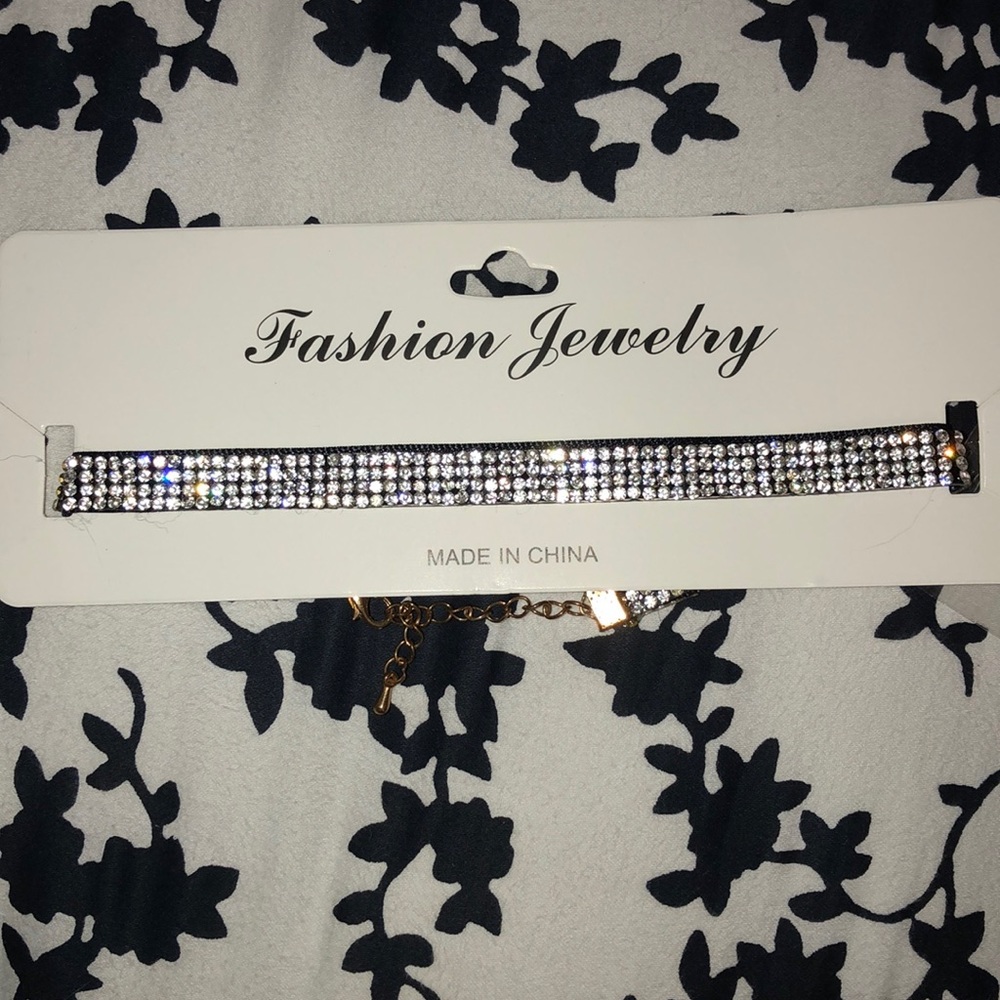Rhinestone choker